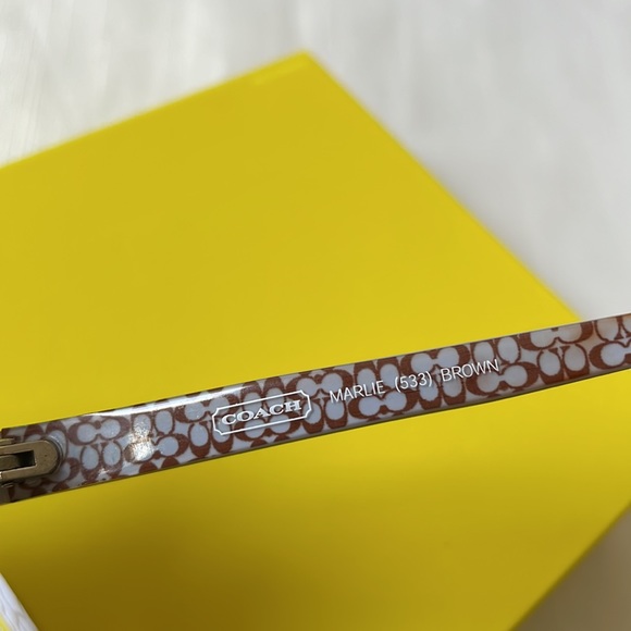 Coach Maple Brown signature pattern frames RX glasses - Picture 3 of 11